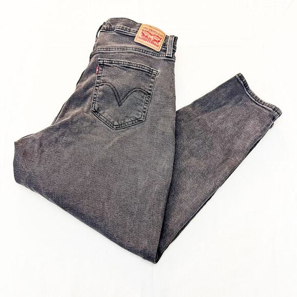 Levi's High Waisted Mom Jean Charcoal Black Denim Zip Fly Size 32 x 27 - Picture 9 of 9